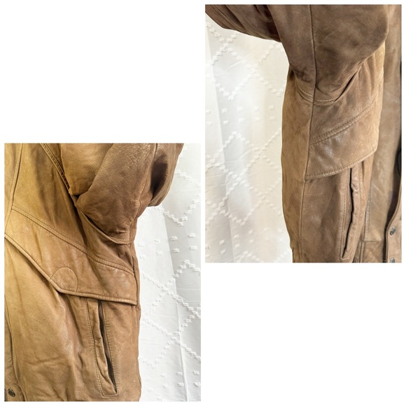 🪩 294. Vintage MEMBERS ONLY | Mens brown suede bomber jacket size 42 - Picture 5 of 13